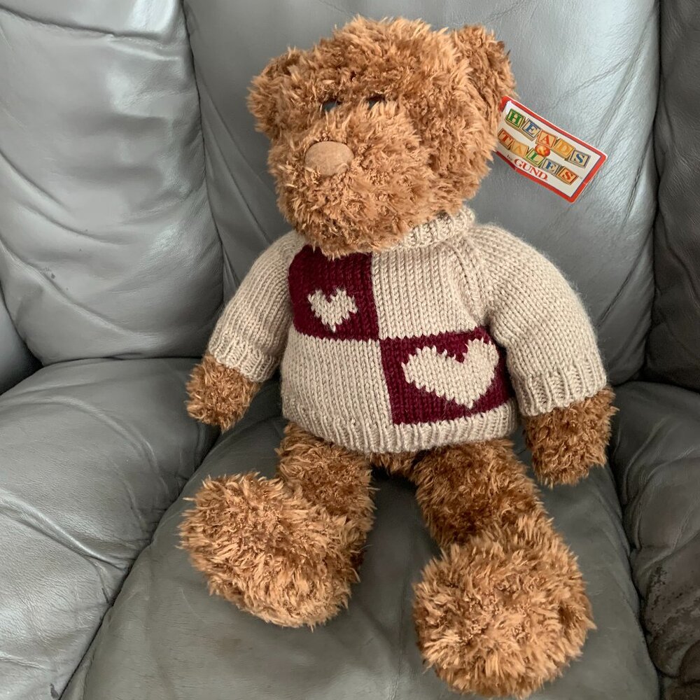 Vintage Gund Heads & Tails Brown Bear